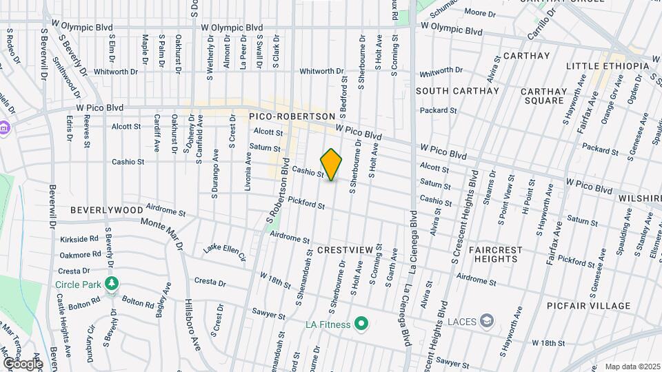 1511 S Bedford St Map and Location Details