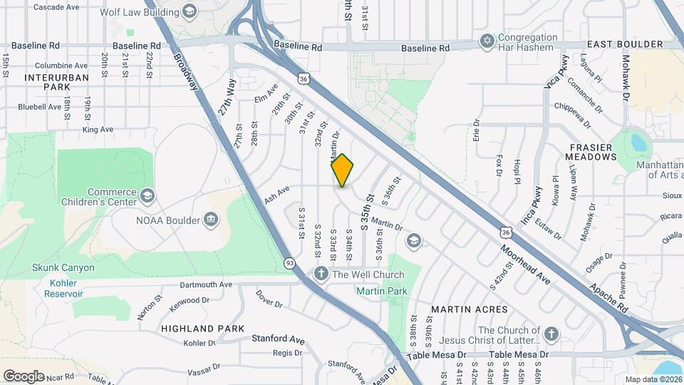 3325 Martin Dr Map and Location Details