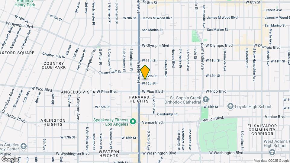 3061 W 12th Pl Map and Location Details