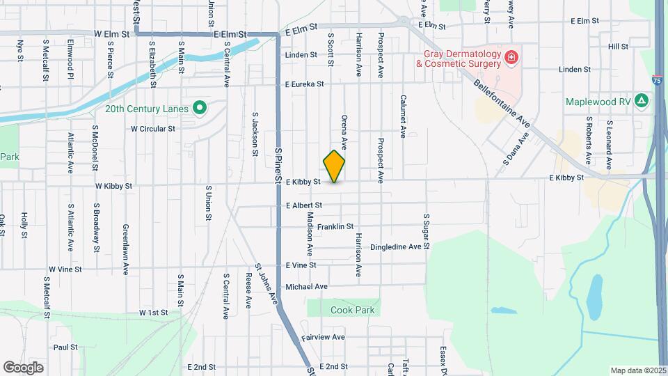 706 E Kibby St Map and Location Details