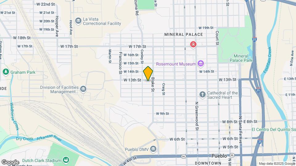 912 W 13th St Map and Location Details