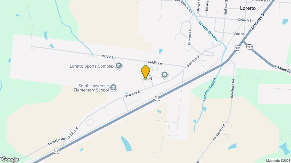 Loretto Lions Club Map and Location Details