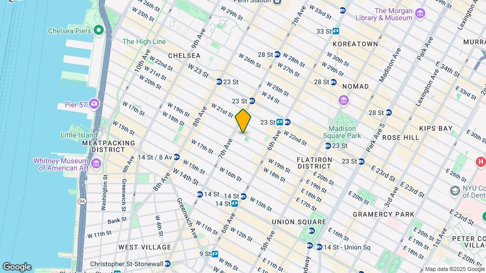 152 W 20th St Map and Location Details