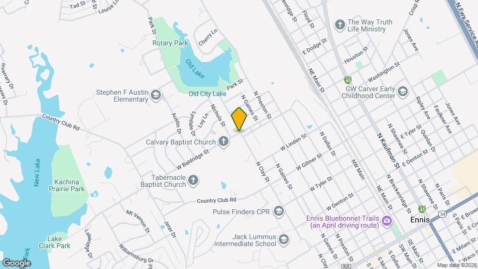 1319 N Clay St Map and Location Details