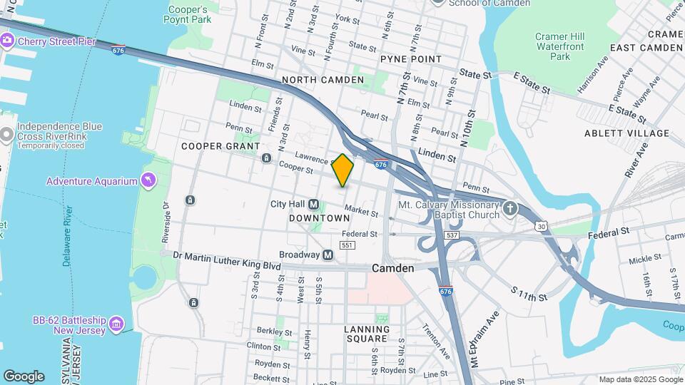 107 N 6th St Map and Location Details