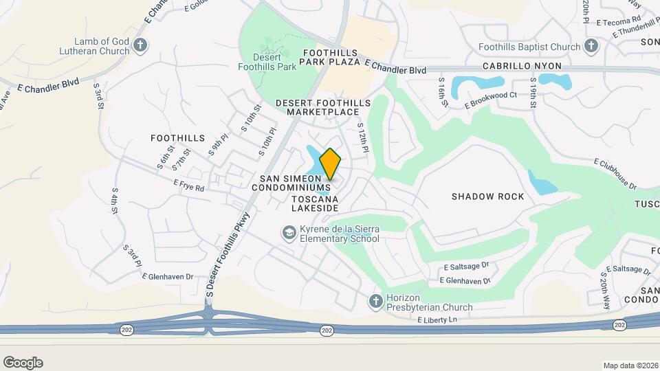 1139 E Frye Rd Map and Location Details