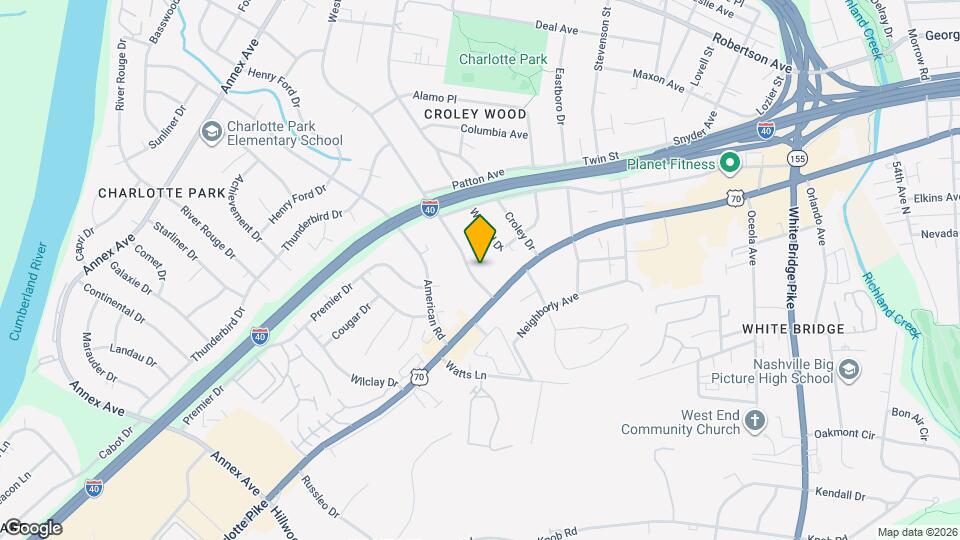 414 Westboro Dr Map and Location Details