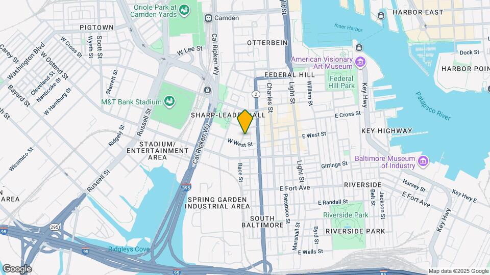 1125 Race St Map and Location Details
