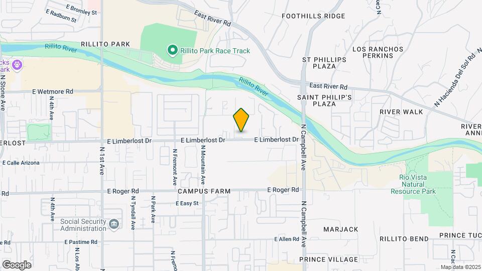 1509 E Limberlost Dr Map and Location Details