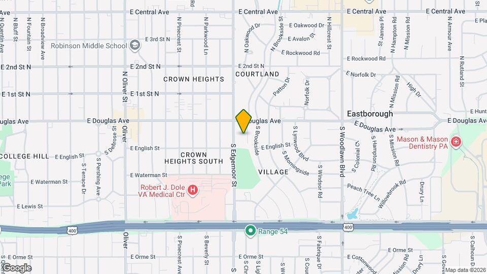 125 S Oakwood St Map and Location Details