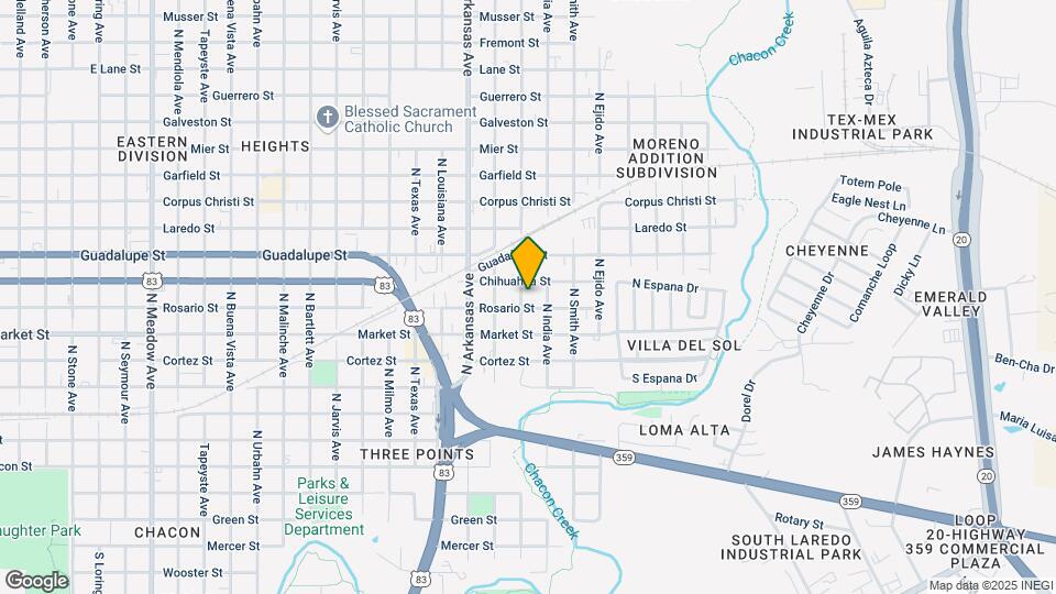 1013 N Canada Ave, Unit 5 Map and Location Details