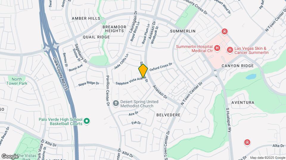 10657 Sapphire Vista Ave Map and Location Details