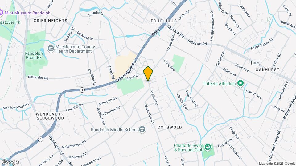 929 McAlway Rd Map and Location Details