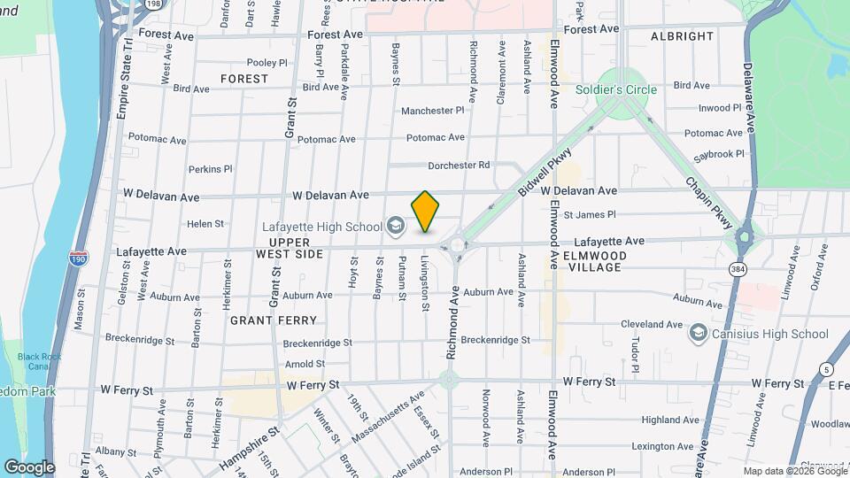 412 Lafayette Ave Map and Location Details