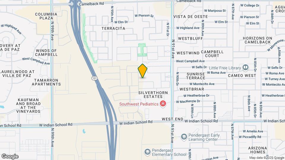 9310 W Montecito Ave Map and Location Details