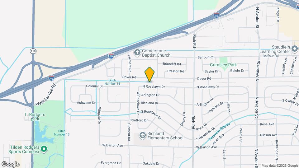 1007 N Roselawn Dr Map and Location Details