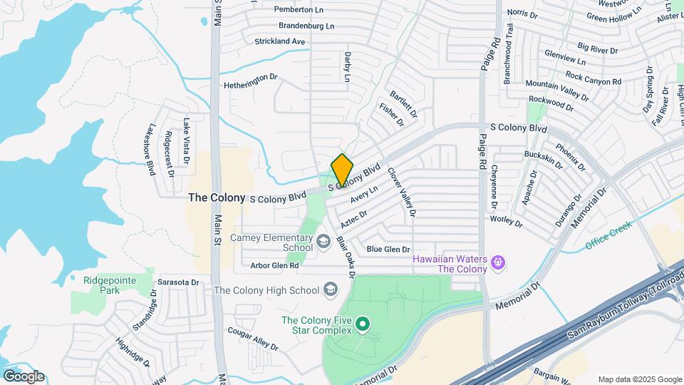 5016 S Colony Blvd Mapa y Detalles de la Ubicación