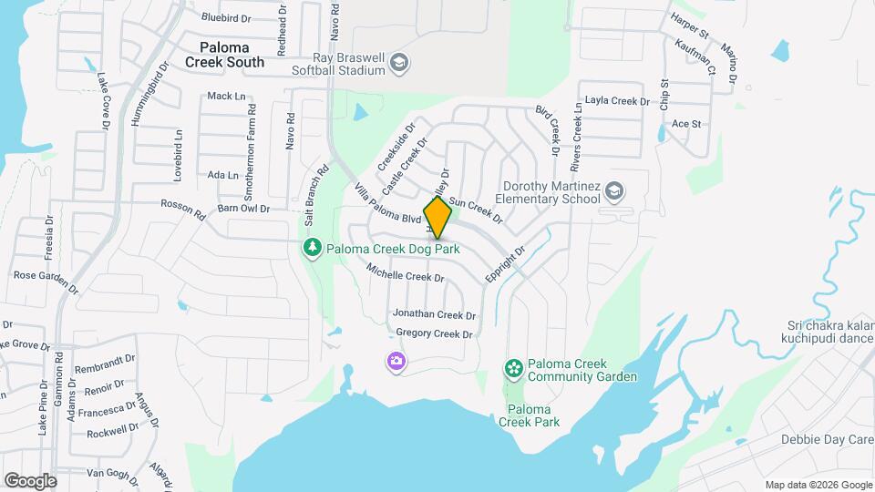 2204 Scott Creek Dr Map and Location Details