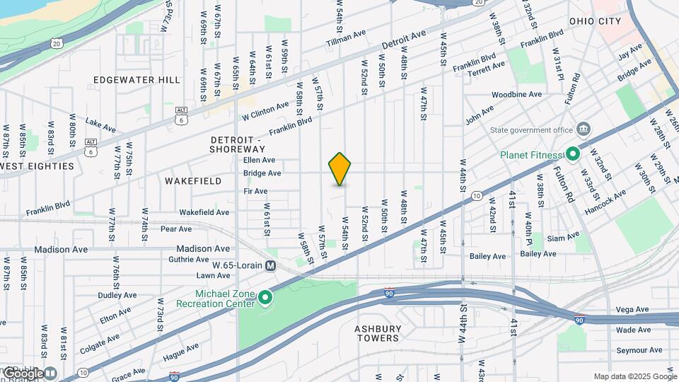 1890 W 54th St Map and Location Details
