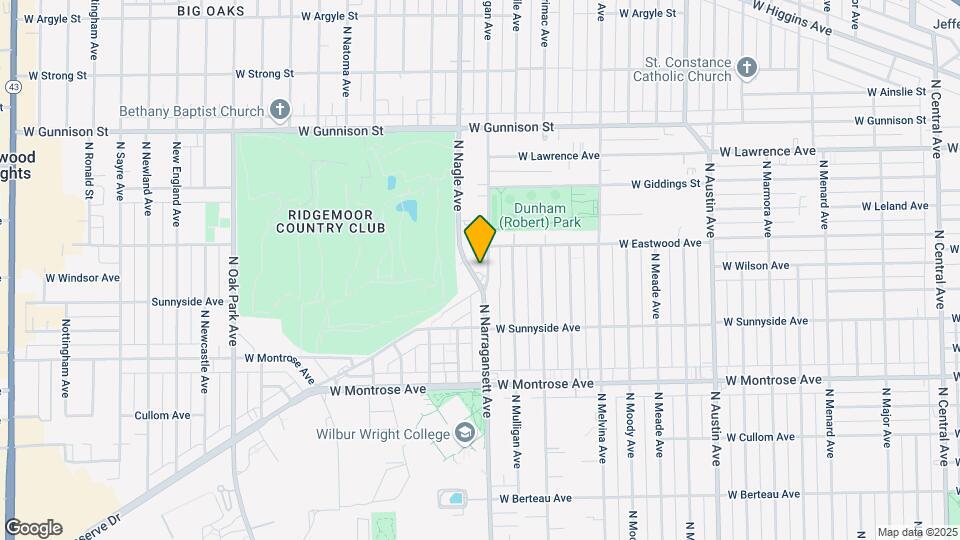 4570 N Narragansett Ave Map and Location Details