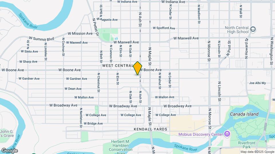 1708 W Gardner Ave Mapa y Detalles de la Ubicación