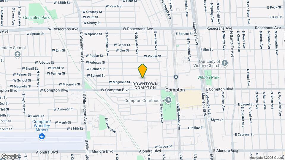 407 W Magnolia St Map and Location Details