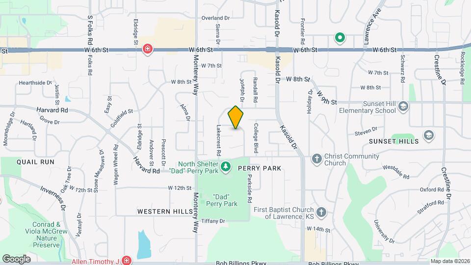 3604 Lakecrest Ct Map and Location Details