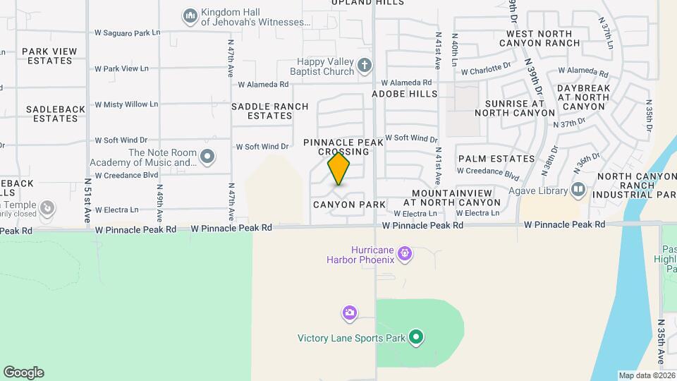 4415 W Creedance Blvd Mapa y Detalles de la Ubicación
