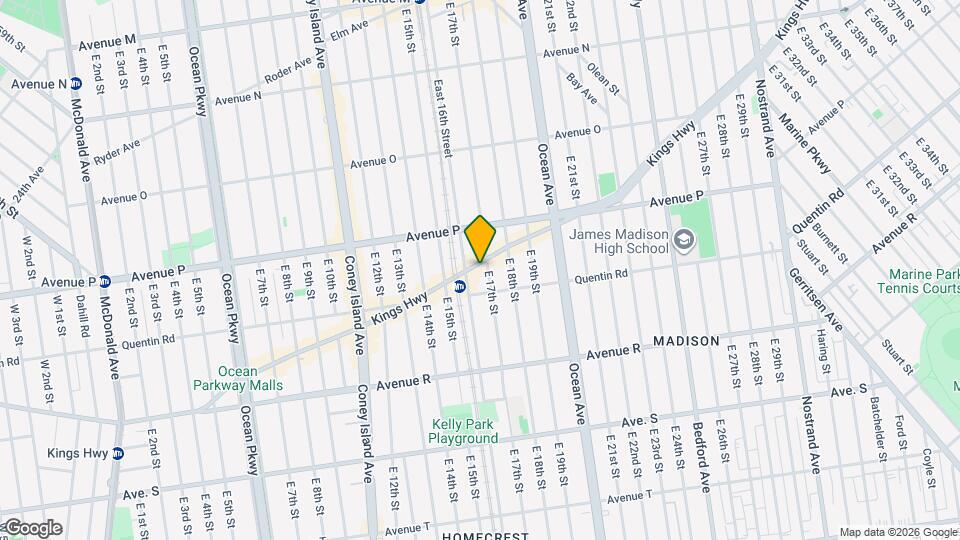 1618 Kings Hwy, Unit 2nd floor Map and Location Details