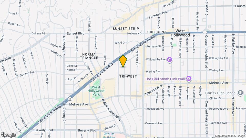 825 Westbourne Dr Map and Location Details