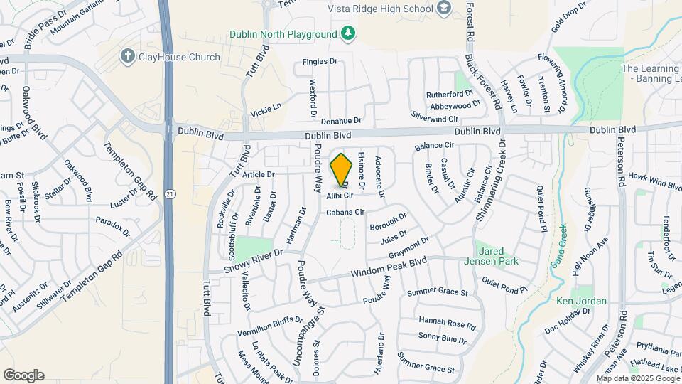 6256 Alibi Cir Map and Location Details