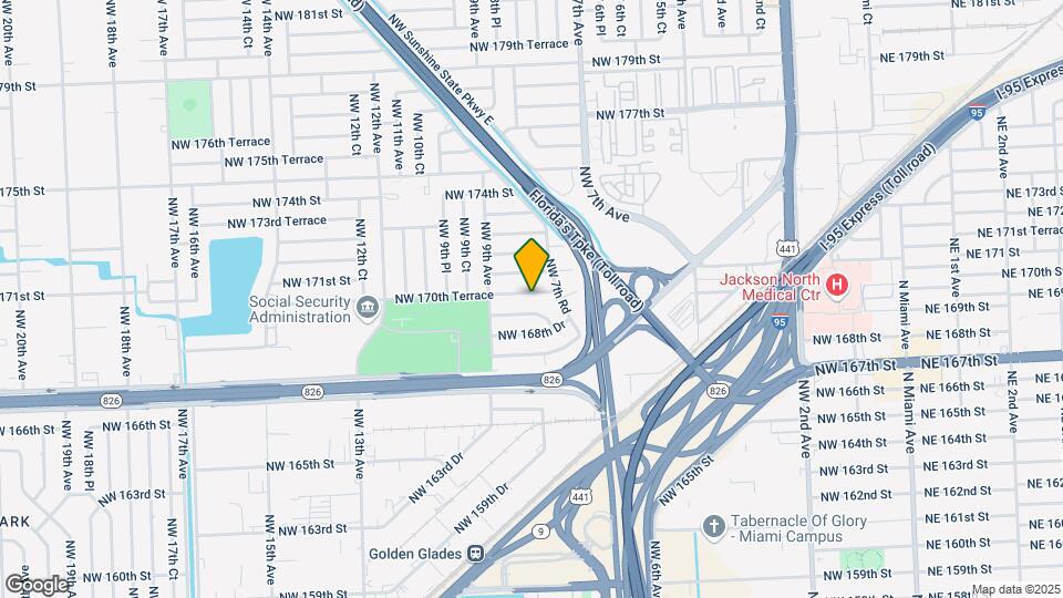 810 NW 170th Terrace Map and Location Details