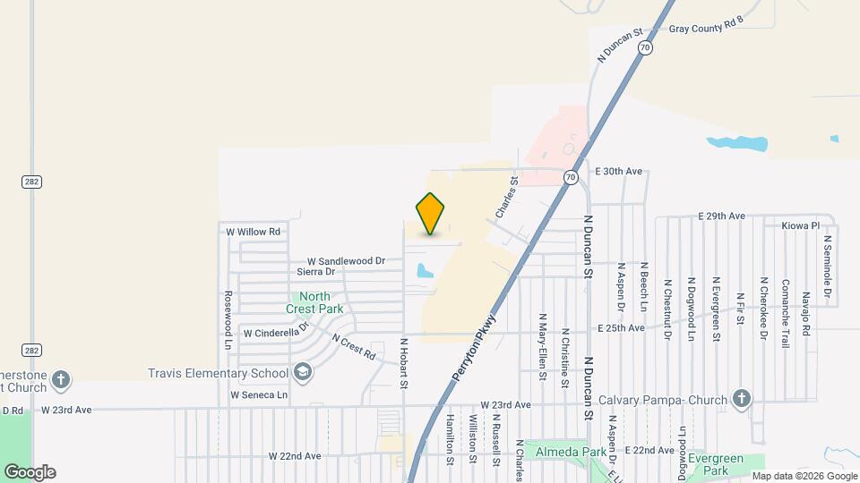 Pampa Manor Apartments Map and Location Details