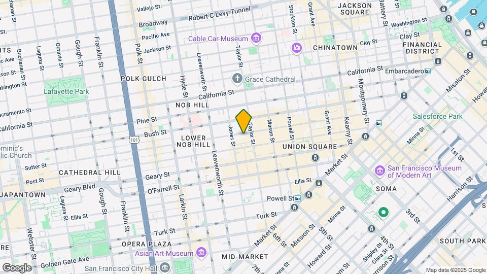 745 Sutter St Mapa y Detalles de la Ubicación
