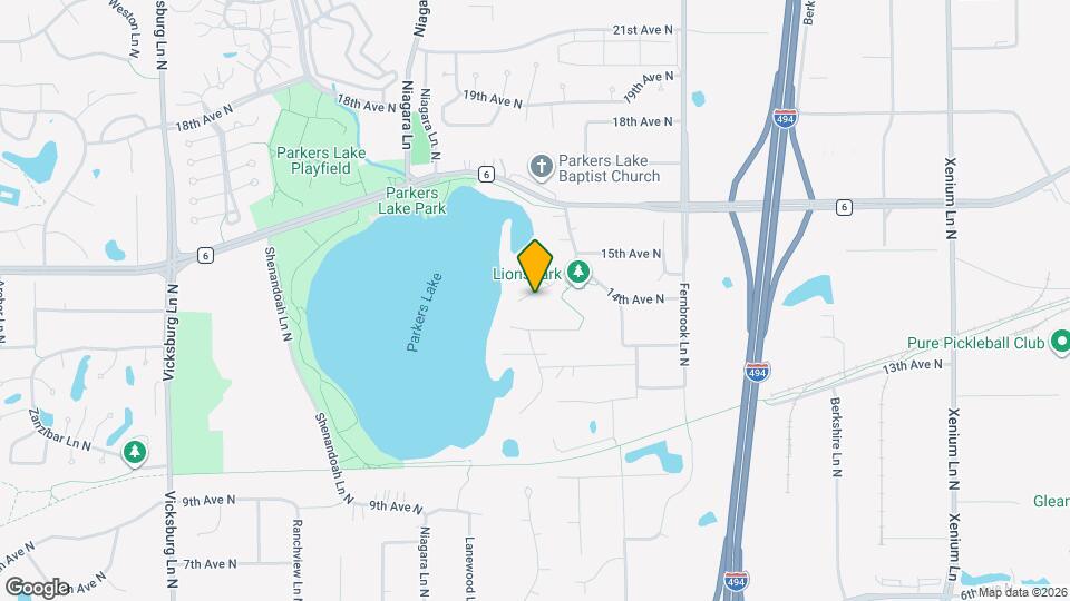 1410 Juneau Ln N Map and Location Details