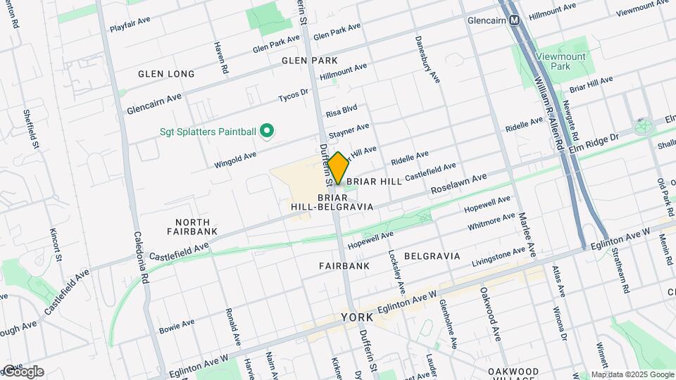 2491 Dufferin St Map and Location Details