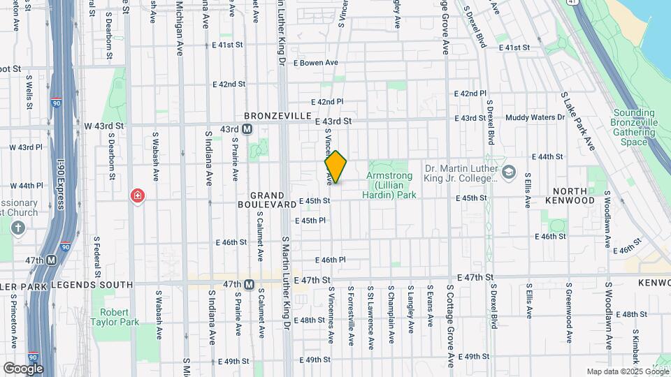 4445 S Vincennes Ave Map and Location Details