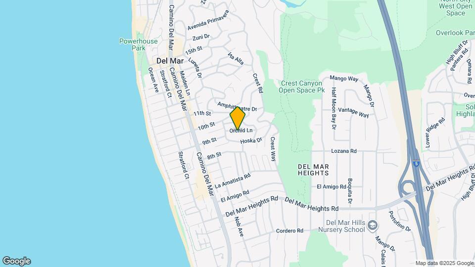 551 Orchid Ln Map and Location Details