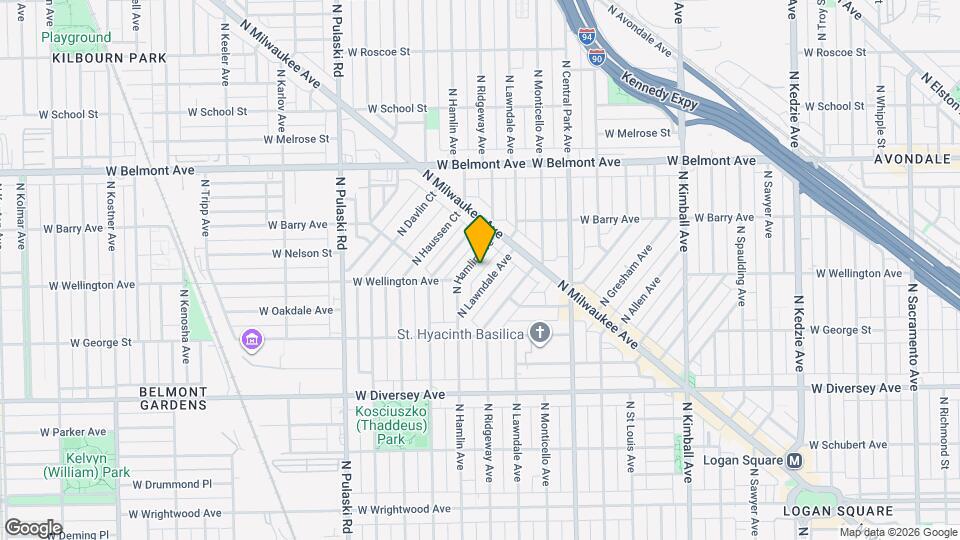 3025 N Hamlin Ave, Unit Unit 3 Map and Location Details