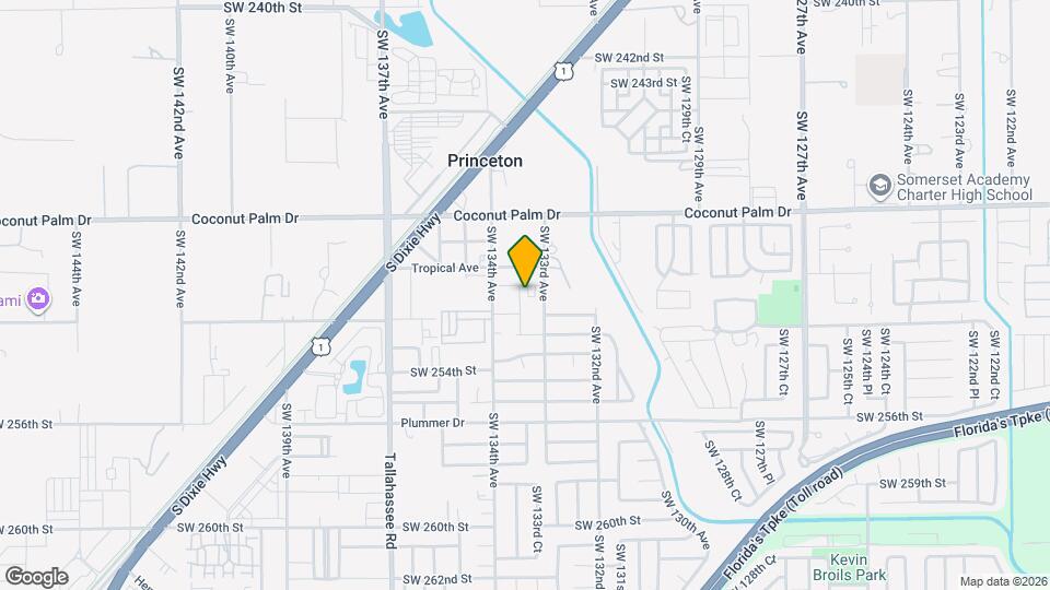 25071 SW 133rd Pl Map and Location Details