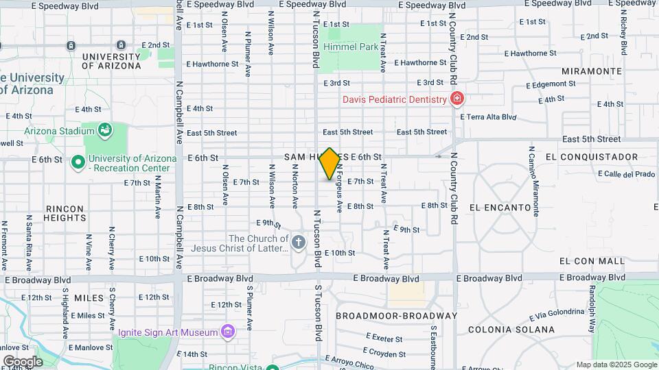 2524 E 7th St Map and Location Details