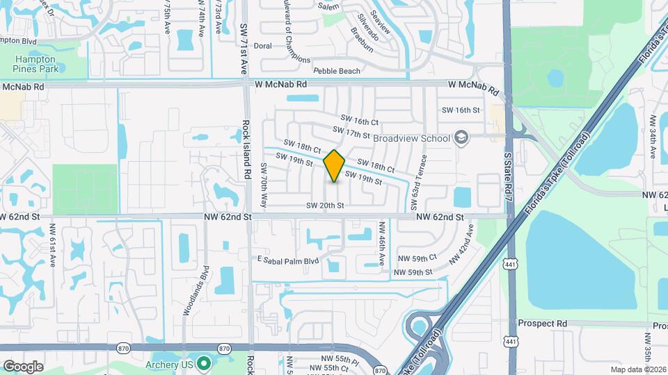 1935 SW 67th Terrace Map and Location Details