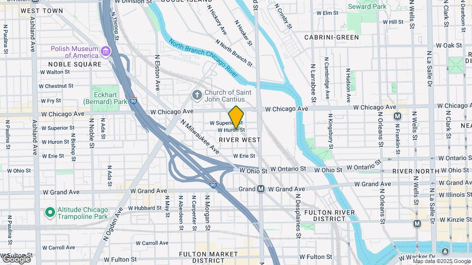 693 N Peoria St Map and Location Details
