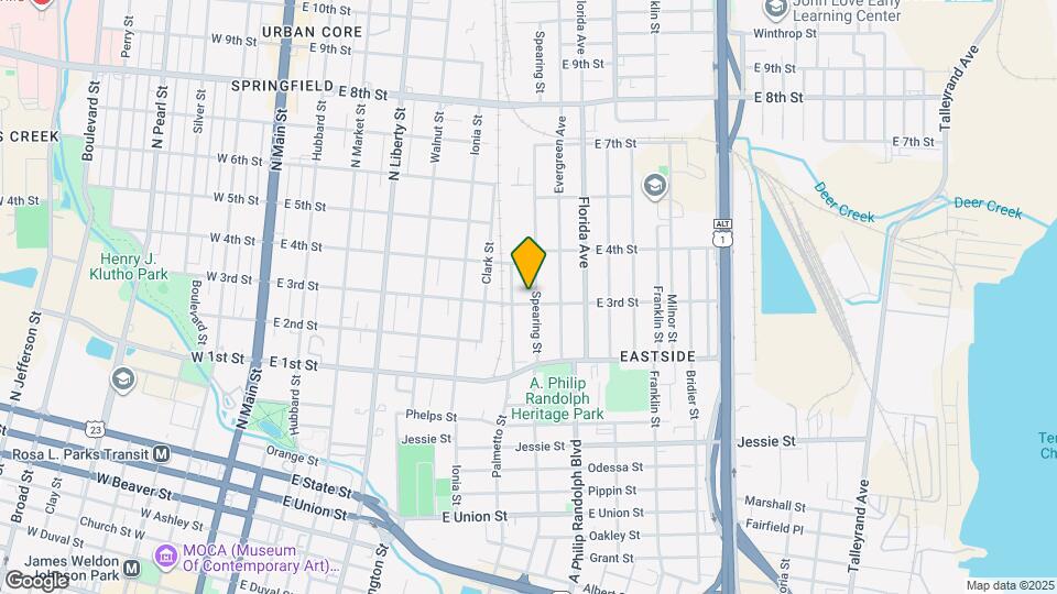 617 E 3rd St Map and Location Details