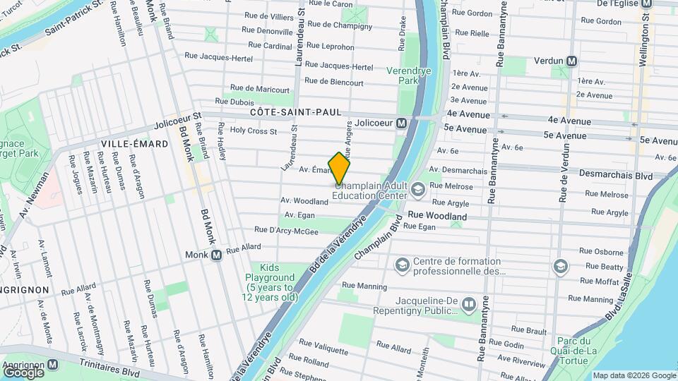 1600 Springland Rue Map and Location Details