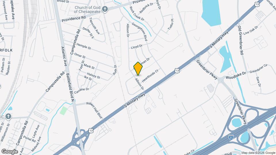 2039 Allison Dr Map and Location Details