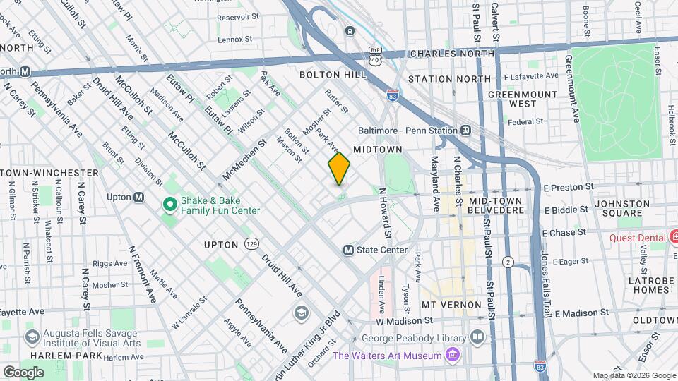 1202 Bolton St Map and Location Details