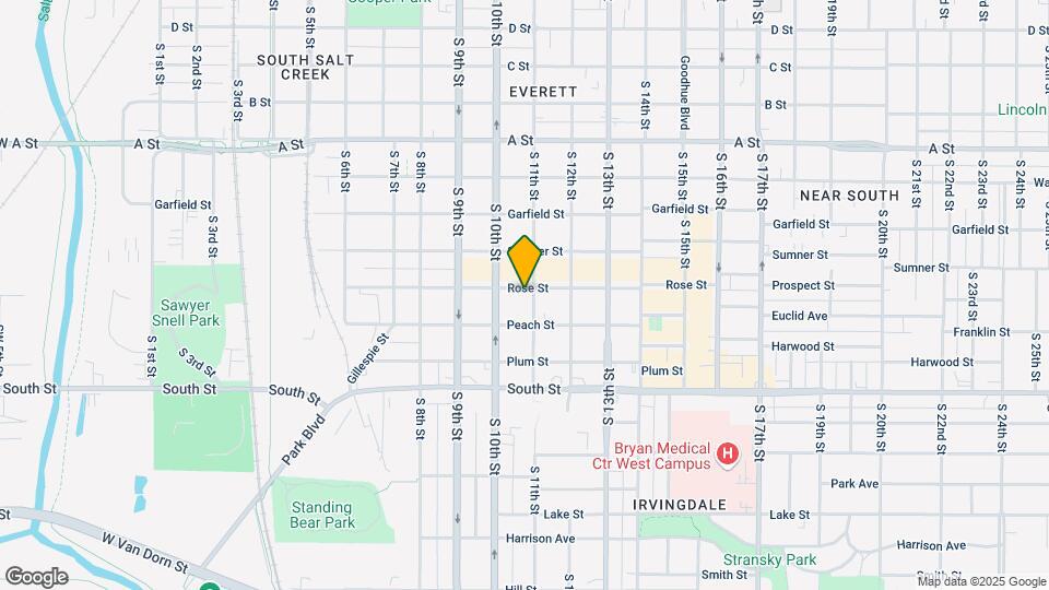 1045 Rose St Map and Location Details