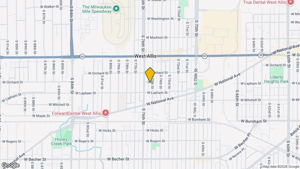 1553 S 75th St Map and Location Details