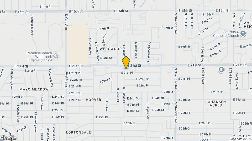 5705 E 21st Pl Map and Location Details